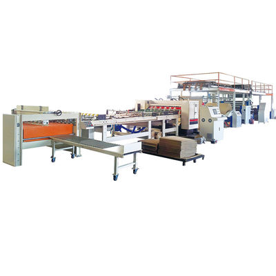 Qualità  Semi Automatic 2 Ply Corrugated Cardboard Production Line Corrugated Roll Former with 60-100m/min Speed Fabbrica