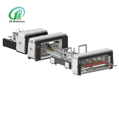 qualità  Automatic Folder Gluer Stitcher 2600 Model PLC Servo Control Fabbrica