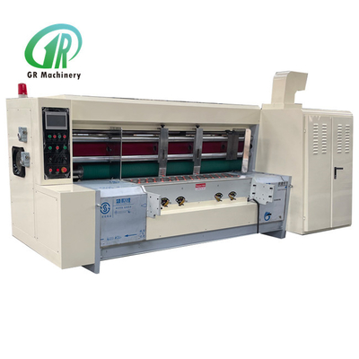 Macchina fustellatrice rotativa automatica in cartone ondulato con scanalatura