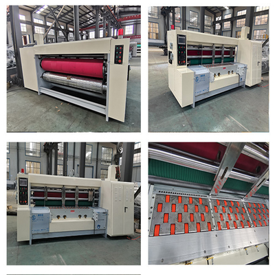 Macchina fustellatrice rotativa automatica in cartone ondulato con scanalatura