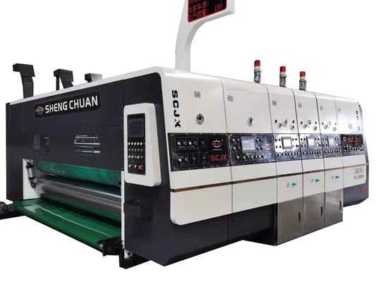1400 3 colori automatici hanno ondulato la stampatrice di Flexo con la scanalatura per il contenitore di pizza