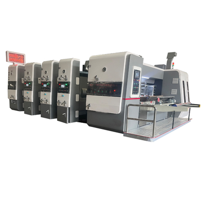 Slotter ha ondulato la macchina del contenitore di cartone con la stampa/alimentatore automatico/alimentatore a catena