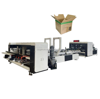 PLC Control cartone ondulato cartone cartone Gluer Machine Con Min Gluing Lunghezza 150mm