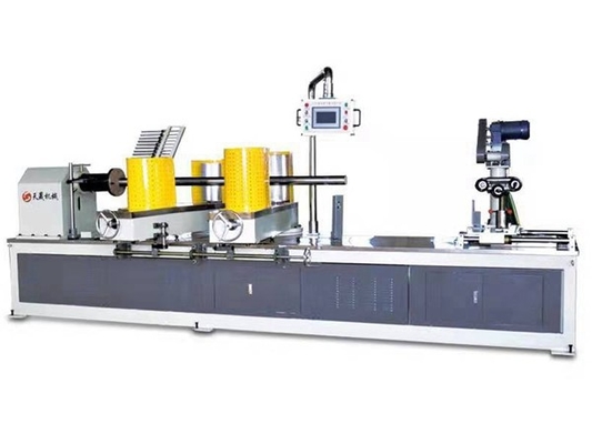 Tz-200 Macchina per la produzione di tubi di carta a quattro teste con un solo coltello CNC