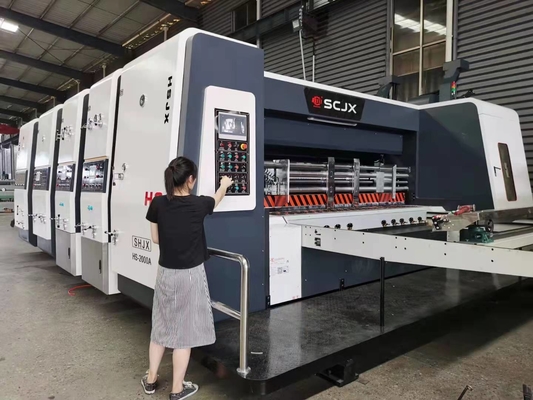 Macchina scanalatrice di stampa del contenitore di cartone della stampatrice di Flexo del cartone ondulato