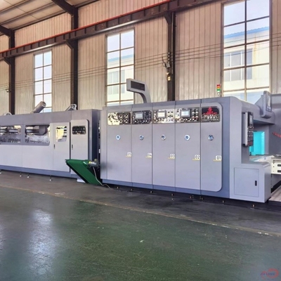 Correzione di scatole ad alta frequenza FFG Flexo Printing Folding Gluer Case Making Machine