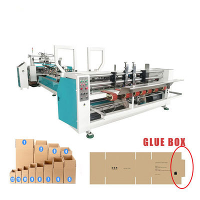 GERUN Cardboard corrugato cartone Folder Gluer Machine linea di produzione