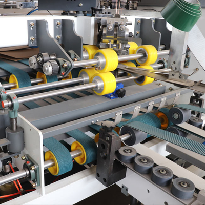 GERUN Cardboard corrugato cartone Folder Gluer Machine linea di produzione