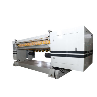 Linea di produzione di cartone ondulato con velocità massima del macchinario 100m/min, controllo computerizzato, taglierina elicoidale e taglierina NC con peso massimo di 3500kg