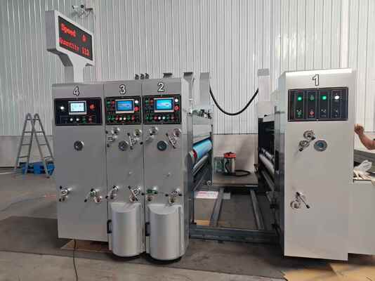 Stampatrice Flessografica Automatica con Sistema di Asciugatura Integrato, Controllo Preciso della Tensione e Velocità di 100-130 m/min per la Stampa di Cartone Ondulato