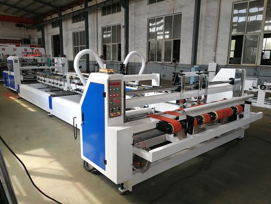 Stitcher adesivo automatico per cartoni a 3 e 5 pli con controllo PLC e velocità di incollaggio di 200 m/min