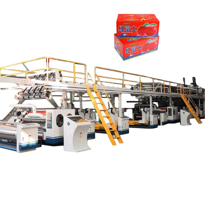 Cartone catena d'imballaggio automatica del cartone di 5 pieghe singolo Facer