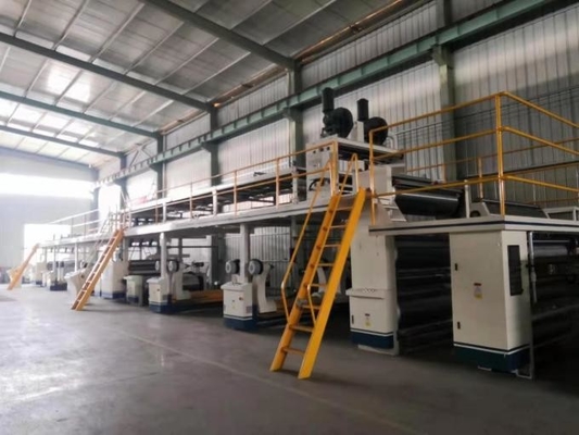 Strato del cartone linea di produzione del cartone ondulato di 5 pieghe c flauto